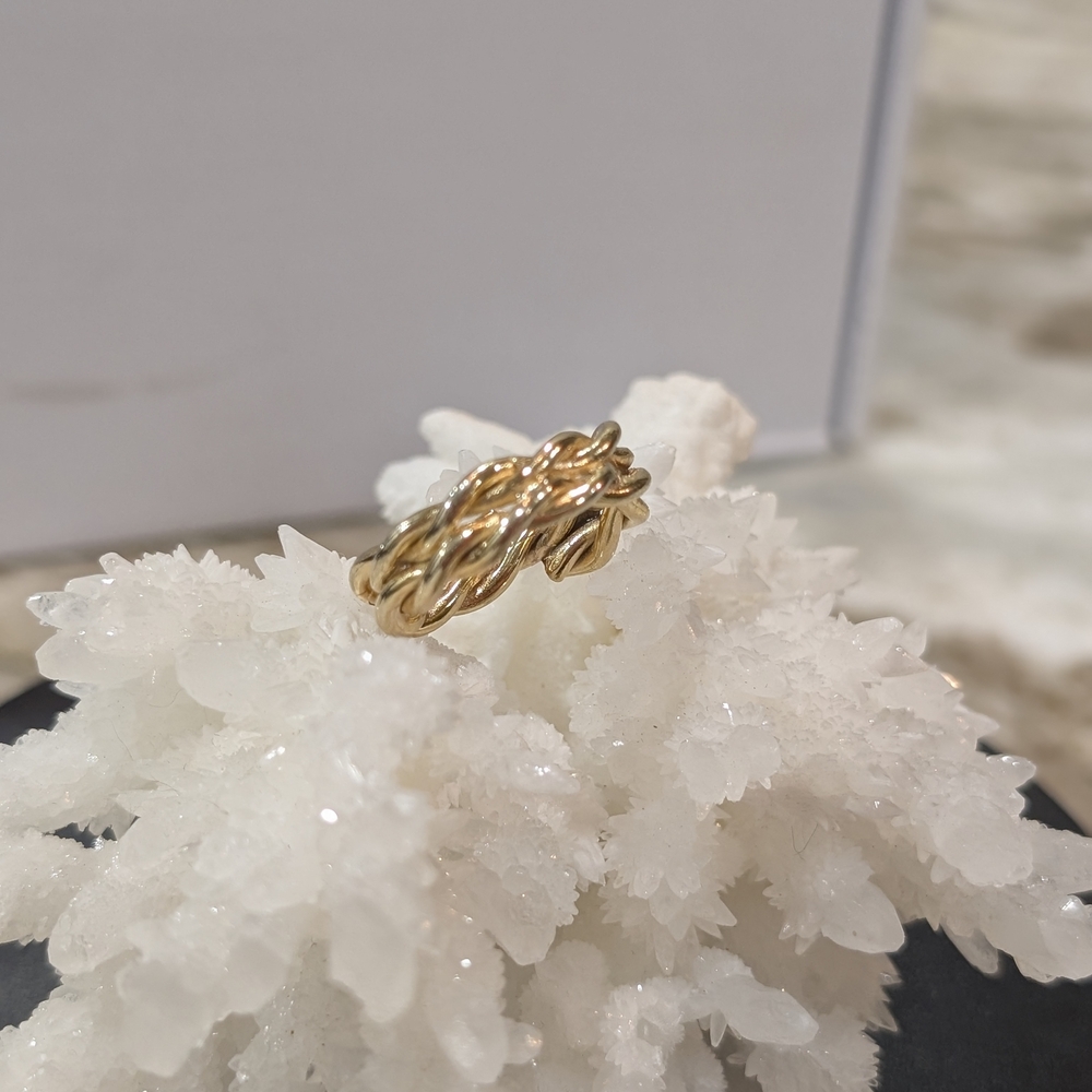 Gold Braided Ring - Picture 3 of 7
